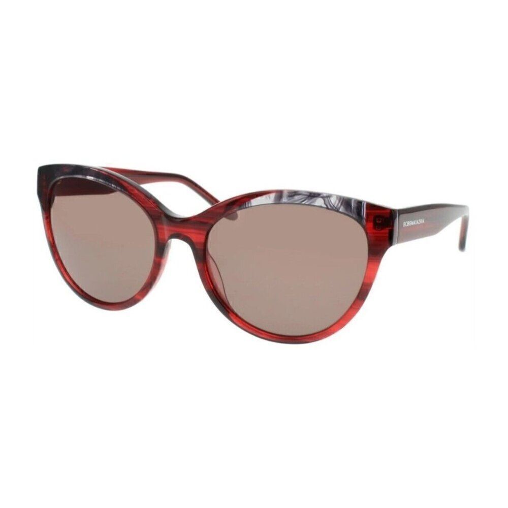 BCBGmaxazria New Embrace Wine Combo Red Round Sunglasses